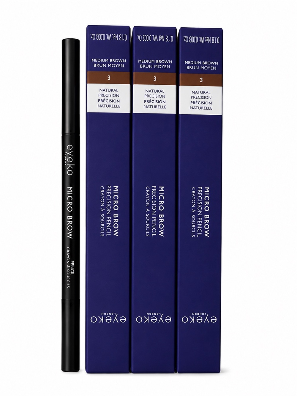 Eyeko Micro Brow Precision Pencil - Medium Brown